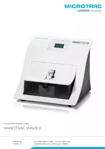 Karta produktu Nanotrac Wave II