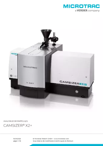 Fiche produit CAMSIZER X2+