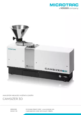 Karta produktu Camsizer 3D