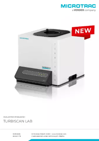 Karta produktu Turbiscan LAB