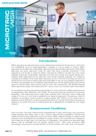 Metallic Effect Pigments