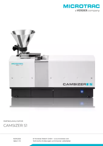 Produktdatenblatt Camsizer S1