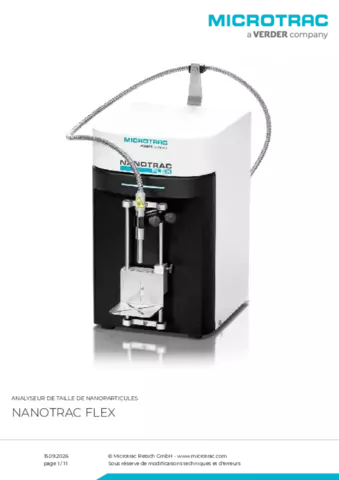 Fiche produit Nanotrac Flex