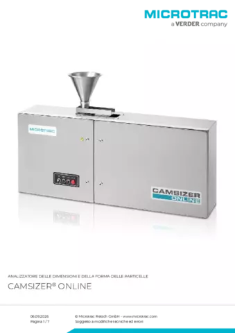 Scheda tecnica del prodotto Camsizer Online