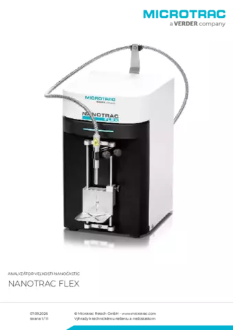 Produktový list Nanotrac Flex