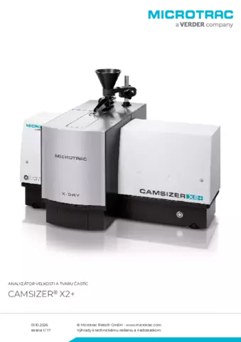Produktový list CAMSIZER X2+
