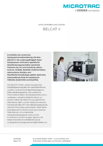 Produktdatenblatt Belcat II