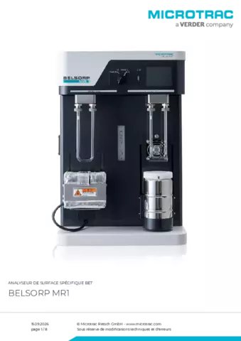 Fiche produit Belsorp MR1