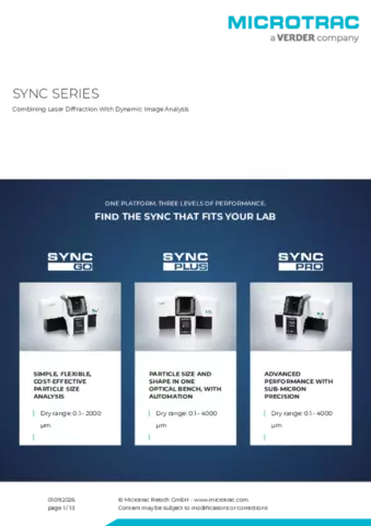 Product data sheet SYNC