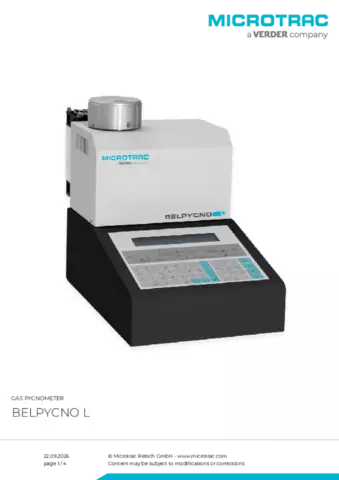 Product data sheet BELPYCNO L