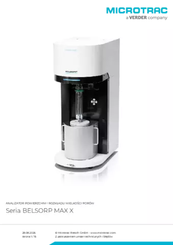 Karta produktu BELSORP MAX X