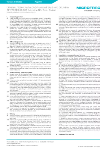 MicrotracBEL CORP. - General Terms & Conditions