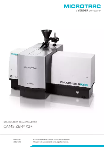 Termék adatlap CAMSIZER X2+