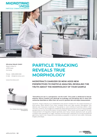 Particle Tracking Reveals True Morphology