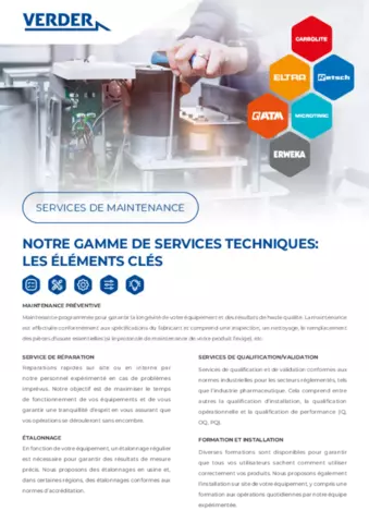 Service technique - Dépliant