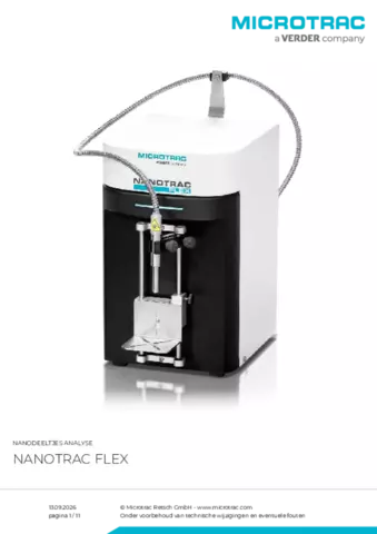 Productinformatieblad Nanotrac Flex